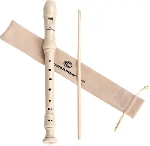 Soprano Recorder Instrument for Kids&Student - German Fingering 8 Hole Flute ABS Descant Recorders for Beginners with Cleaning Rod and Bag