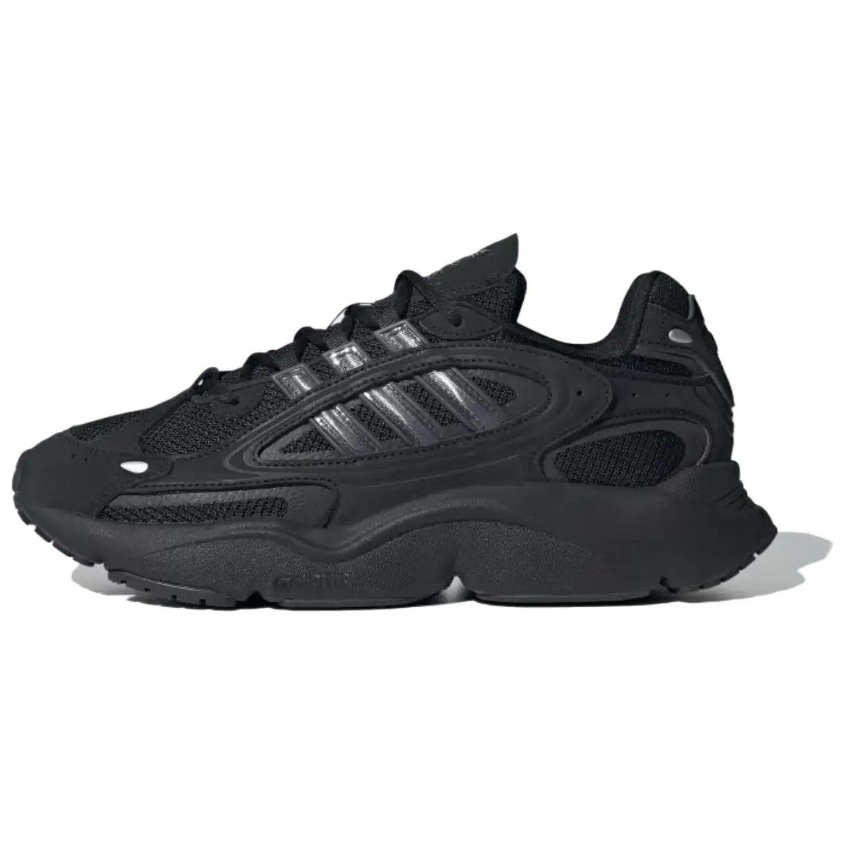 Adidas Ozmillen Black Silver Metallic' Stylish Comfortable Durable Non-slip Low Top Sneakers Unisex IF9601
