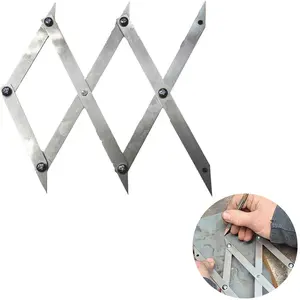 Folding Rules, 3-point Precision Measurement Center Finding Tool, Woodworking Center Marking Tool, Isometric Measurement, Isometric Separation Tool, Hardware, Heavy Duty, Industrial