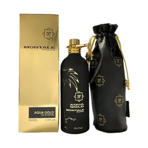 Montale Aqua Gold Unisex Eau de Parfum (EDP) Spray - 3.4 fl oz, Aqua Unisex Fragrance, Lavender-Citrus Scent, New in Box, Lavender Unisex Fragrance
