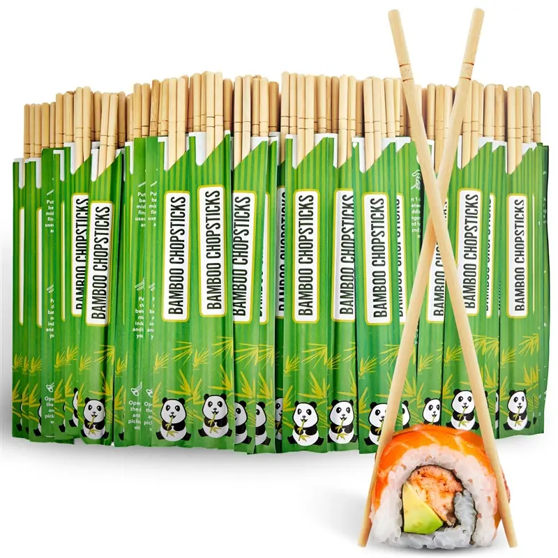 Stock Your Home Disposable Bamboo Chopsticks, Bulk Chopsticks (200 Count), Separated Bamboo Chop Sticks for Sushi, Chinese, Japanese, and Asian Food, Smooth Wooden Chopsticks, Disposable Chopsticks