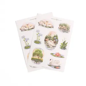 Stickers: Swan Pond