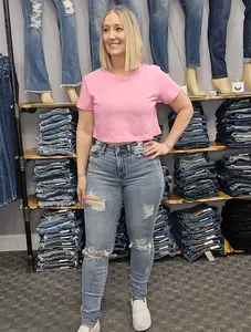 Judy Blue "So Damn Cute" Tall Distressed Jeans