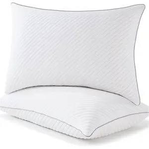 Pillows Queen Size Set of 2 Cooling Shredded Pillows 2 Pack for Sleeping for Side Back Stomach Sleepers