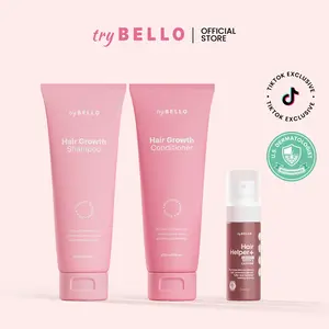 TryBello Premium Hair Growth Bundle - Shampoo, Conditioner & Spray (3-Piece Set) Haircare Comfort Exclusive Offer TikTok Shop