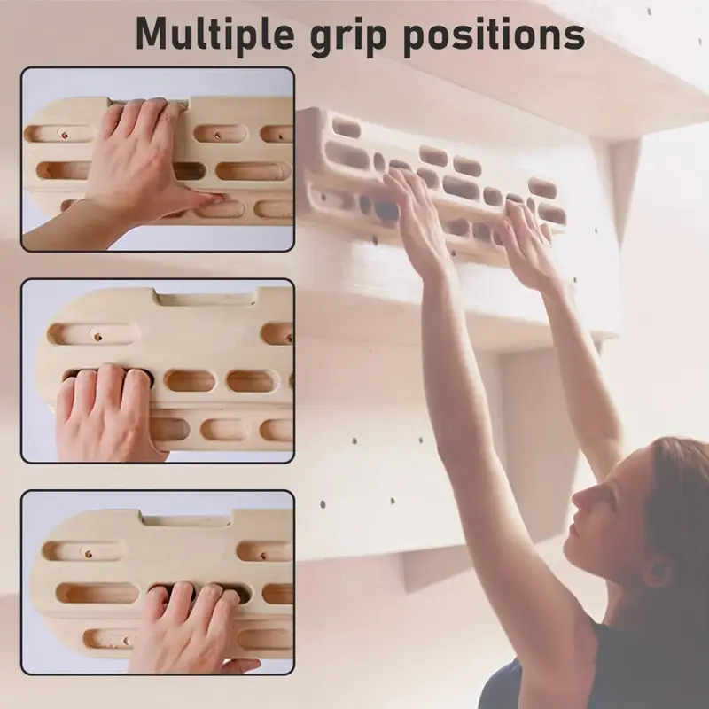 Rock climbing hangboard wooden grip strengthener forearm exerciser for mountain climbers