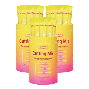 LeeFar Cutting Drink Mix | Strawberry Açaí Flavor | 3 Bottles Bundle | 90 Servings