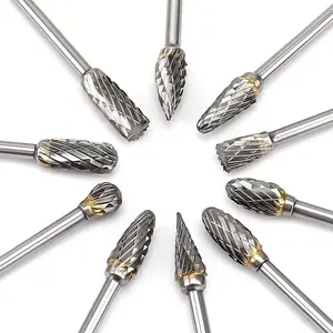 Double-Edged Carbide Rotary File Set (3/6mm Precision), Tungsten Steel Electric Engraving Needle Accessories, Woodworking Metal Polishing Tool Kit