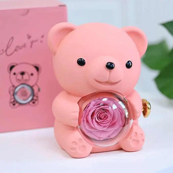 Perfect Mother’s Day Gift – Red Rose Teddy Bear & Heart Necklace Set, Elegant Gift Box for Mom, Wife, or Daughter, Ideal for Birthdays, Anniversaries, Valentine’s Day & Special Occasions., Unique Birthday Gifts, Novelty Gift
