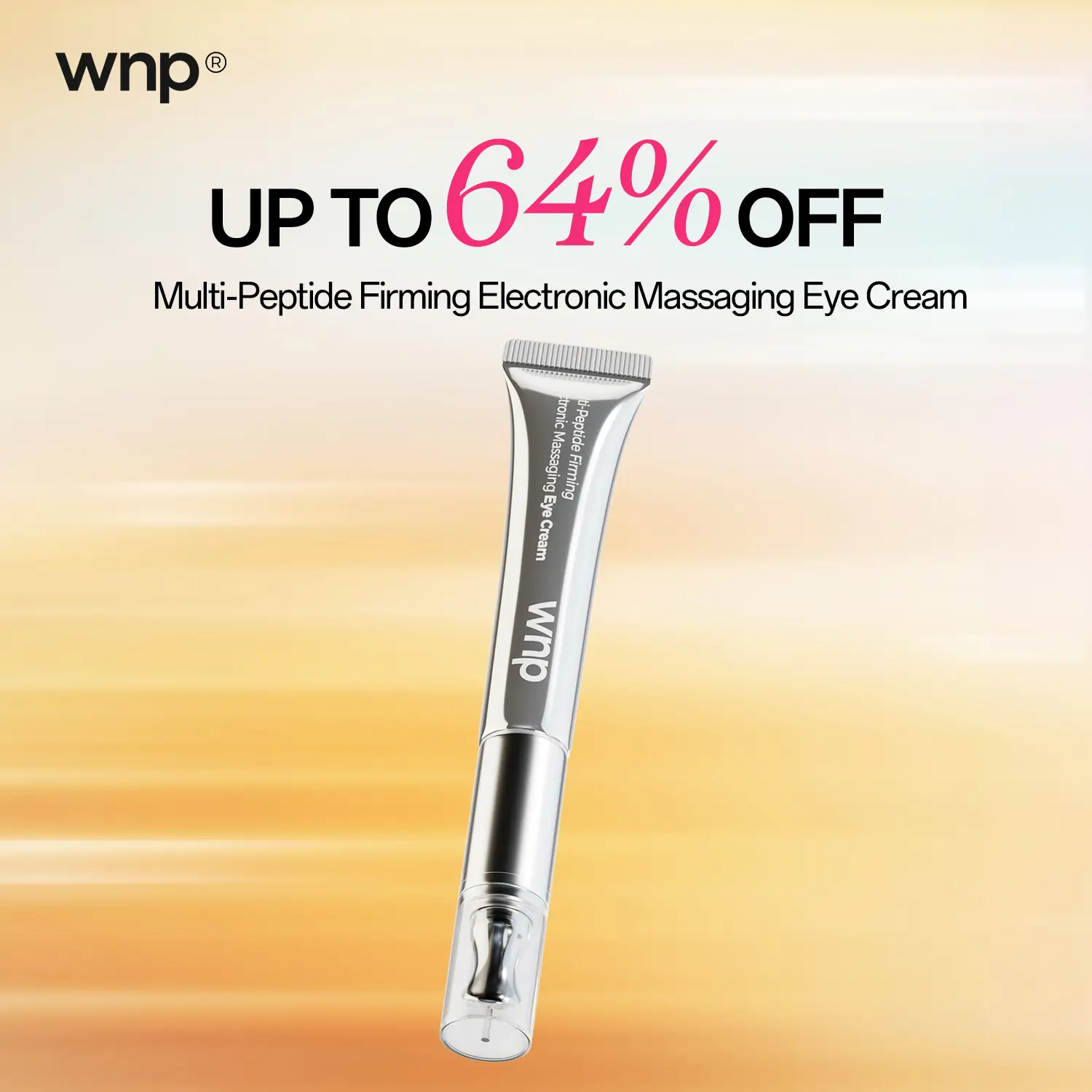 [WNP Official] Electronic Massaging Eye Cream | Built-in vibrating applicator | Helps reduce fine lines and dark circles | Targets puffiness and eye b