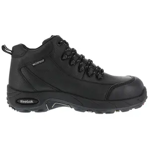 Reebok Work Mens Tiahawk Mid 3 Inch Electrical Composite Toe  Ankle - Black