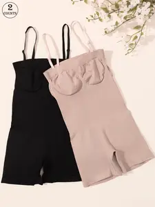 2-Pack Seamless, Smooth and Comfortable Women's One-Piece Shapewear Invisible Underwear Soft and Slim Breathable Off-the-Shoulder Design Enhances Curves Suitable for both everyday wear and special occasions