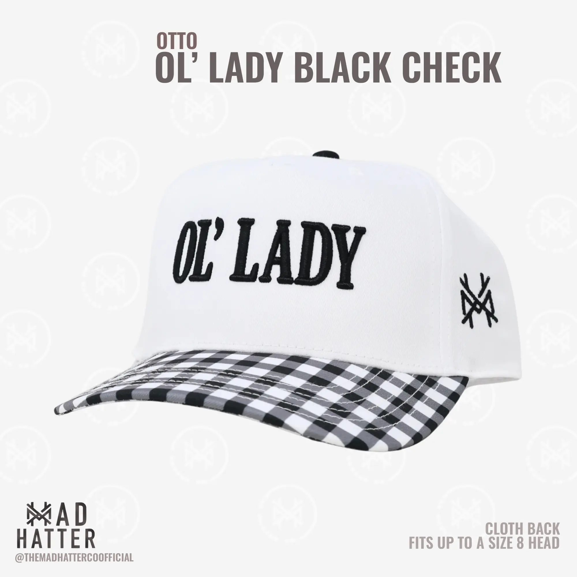 Retro Black Check/White