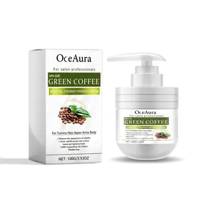 Green Coffee Bean Oil Firming Cream, Hydrating & Moisturizing, Tightens Body Skin, Caffeine-Infused Collagen Moisturizer for Women, Helps Improve Textured & Crepey Skin