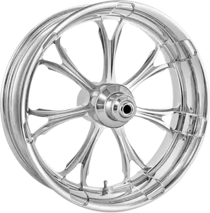 PERFORMANCE MACHINE (PM) One-Piece Aluminum Wheel - Paramount - Front - Dual Disc/without ABS - Chrome - 21x3.5 - Touring '14-'23