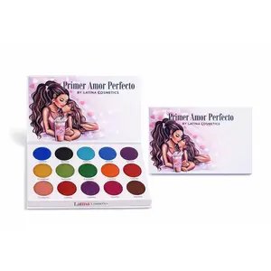 Latina Cosmetics Primer Amor Perfecto Eyeshadow Palette - High Pigmentation, Long-Lasting, Cruelty-Free, Vibrant & Romantic Shades for Daily & Special Occasions Makeup