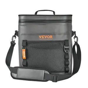 VEVOR Soft Lunchbox Cooler Bag, Max 30 Cans Soft Sided Cooler Bag Leakproof with Zipper, Waterproof Soft Cooler Insulated Bag, Lightweight & Portable Collapsible Cooler for Beach, Hiking, Picnic