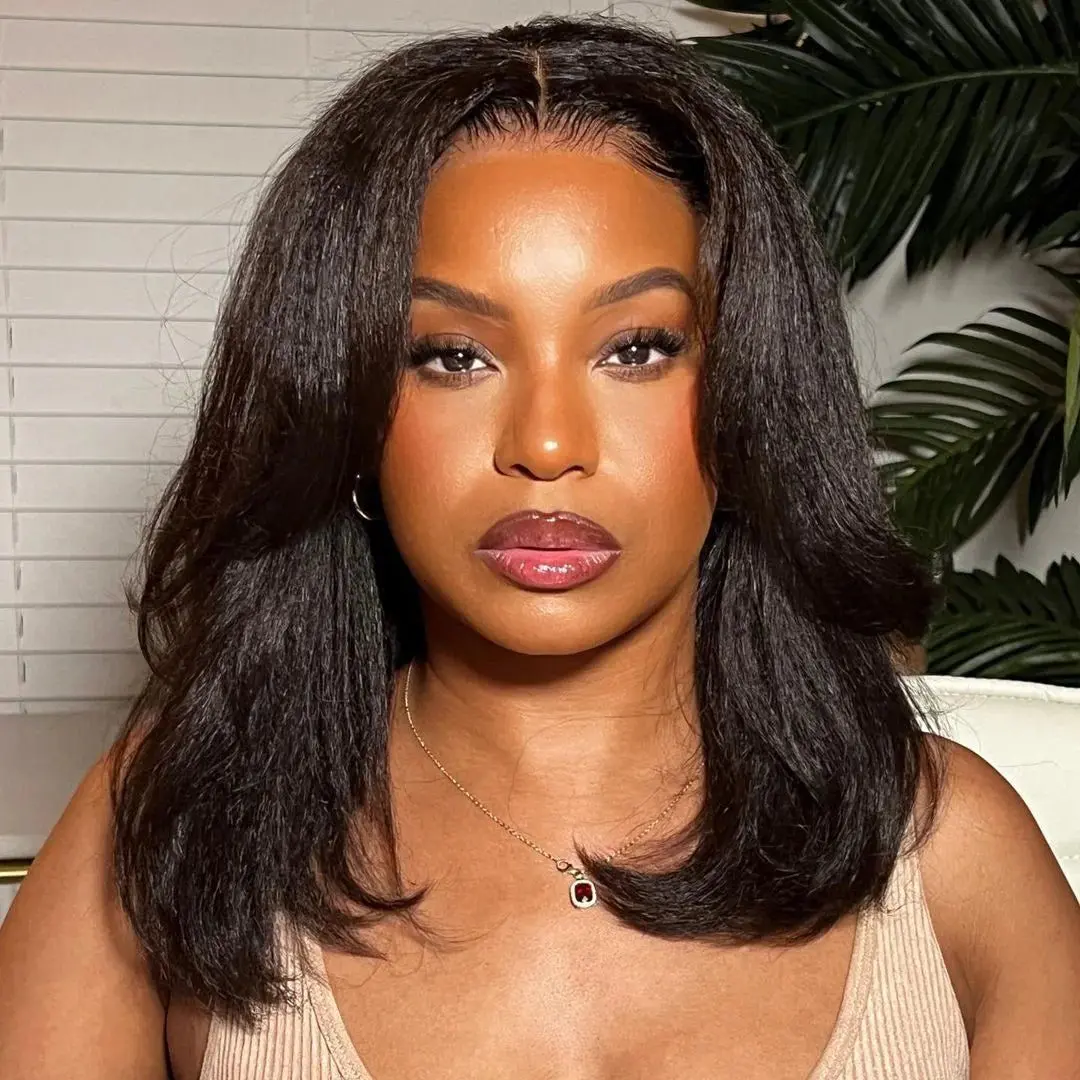【NEW IN】Tahikie 7x6 Layered Cut Bob Yaki Straight Wig Natural Black 7x6 HD Lace Pre Plucked Glueless Wig Human Hair Wigs Upgrade With Drawstring Cap One- Step Invisible Hairline For Women #tiktokshopmemorialday #SummerWins #DealsForYouDays