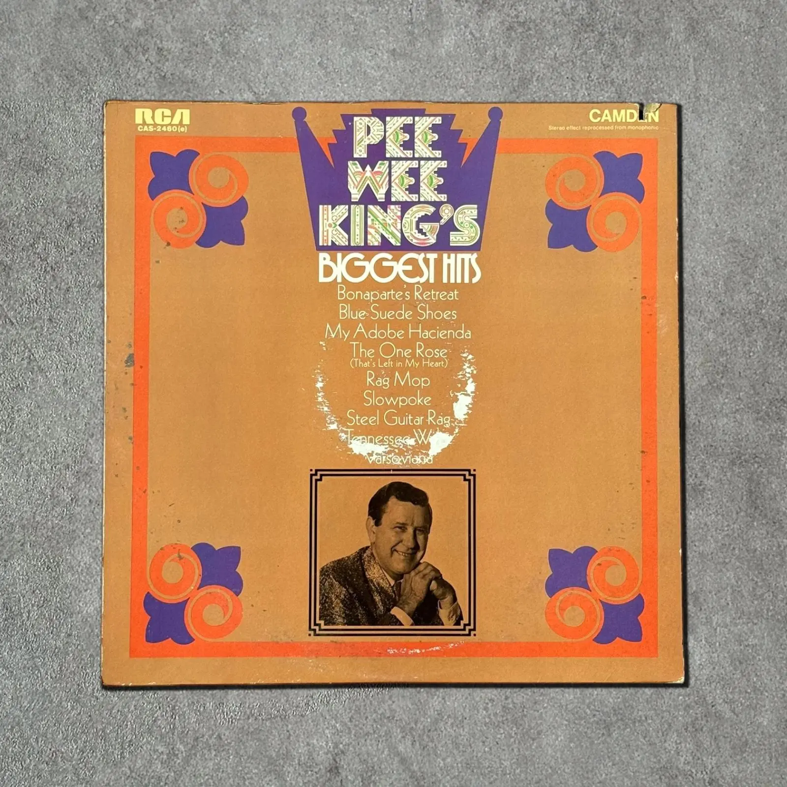 “Pee Wee King’s Biggest Hits” Vintage Record Vinyl