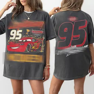 [Sale Up To 25%] Retro McQueen Comfort Colors Graphic Tee, Cars Movie Shirt, Family Vacation 2026 Outfit, Radiator Springs Theme, Unisex Fan Apparel