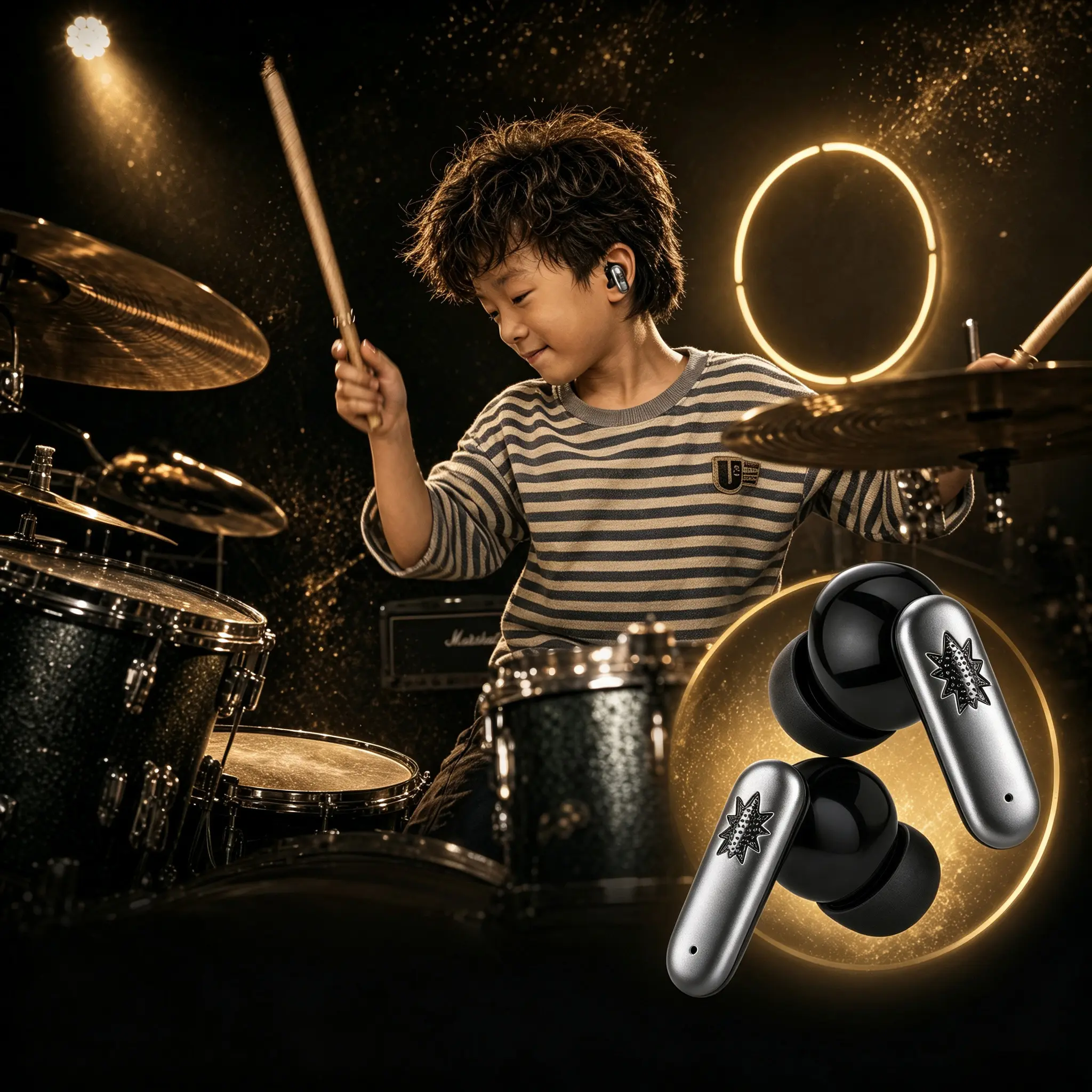 Cymbalshield High Fidelity Earplugs for Concerts, Festivals, Musicians, DJs, Night-Life, Motorcycle Hearing Protection Earplug Film - Ear Plugs for High Fidelity Noise Earplug Accessories