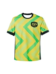 2025 Australia Home Away Football Jersey Men T Shirt 3D Printed Soccer Training Uniform Quick-drying   Men Clothing Moisture Wicking