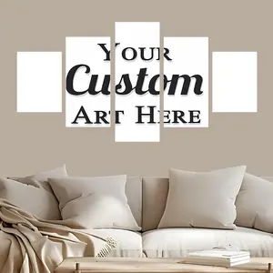 Personalized Photo to 5 piece Framed Canvas Print Wall Art with Your Pictures |  Custom Canvas Wall Art for Living Room Bedroom Home Decor