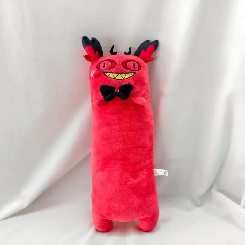 45cm Hazbin Hotel Cat Alastor Cosplay Plush doll Cartoon soft Long Pillow Stuffed Animal Desk Decor Halloween Gifts
