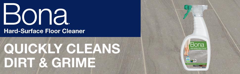 Bona Multi-Surface Floor Cleaner Spray - 32 fl oz - Unscented - Refillable - Residue-Free Floor Cleaning Solution for Stone, Tile, Laminate, and Vinyl Floors