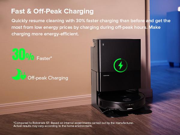 Roborock Qrevo Slim Robot Vacuum and Mop Combo, Advanced Obstacle Recognition, FlexiArm Side Brush & Mop, Auto Mop Washing & Drying, Self-Emptying