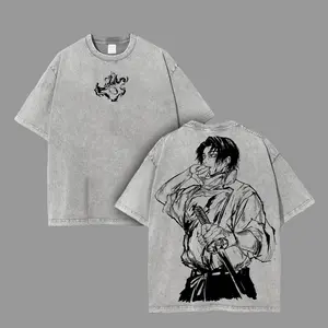 Yuta Okkotsu - Jujutsu Kaisen Crew Neck Short Sleeve Anime Graphic Double-Printed Cotton T-Shirt Unisex Breathable Streatwear Casual Pure Color Tee