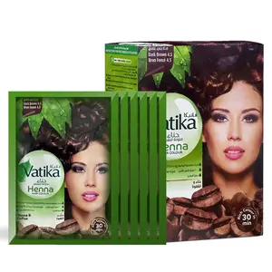 Vatika Henna Hair Color - Natural & Ammonia-Free Hair Dye for Conditioning & Gray Coverage (Shade: Coffee)