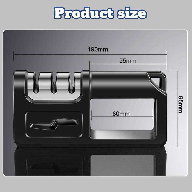 Electric Knife Sharpener Tool for Kitchen Knives, Automatic Sharpening & Polishing, Helps Repair and Restore Blades