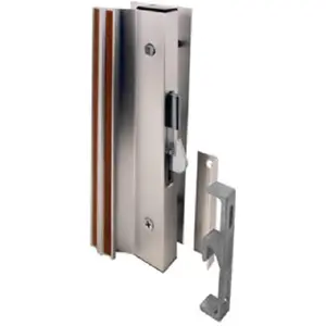 14206 Universal Patio Sliding Glass Door Handle & Lock, Aluminum Finish