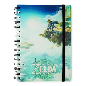 The Legend Of Zelda TOTK Hyrule Skies Spiral Notebook With Elastic Closure