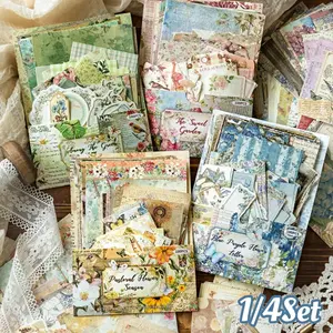 100 Pcs/Set Vintage Farmhouse Sticker Pack - Non-Stick Sticky Notes with Light Post Office Design, DIY Decorative Craft Stickers, Decal Sticker for Scrapbooking, Journaling, Gift Wrapping, Scrapbook Materials