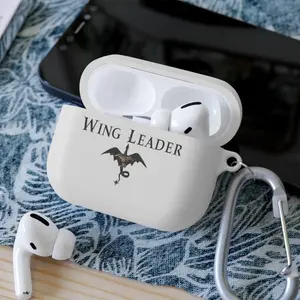 Fourth Wing Inspired "Wing Leader" Dragon AirPods Case | Bookish Romantasy Aesthetic | Minimalist Fantasy Reader Cover for AirPods 1/2/3/4 & Pro