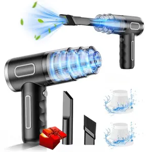 Handheld wireless car vacuum cleaner, high-power car vacuum cleaner and air dust collector, 4-in-1 portable mini car vacuum cleaner, handheld car and home vacuum cleaner, USB Rechargeable Vacuum, suitable for home, car, office, and pets.