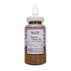 1 mm Tropical Community Pellets - Sinking Small Pellet Fish Food - For freshwater & saltwater aquariums - High protein balanced feed - Freshly made in USA