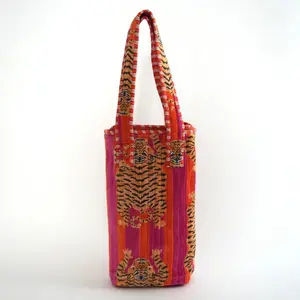 Velvet Pink Tiger W!ne Bag