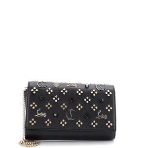 Pre-owned christian louboutin Leather Clutches & Wristlets Paloma Clutch Embellished Small by Rebag