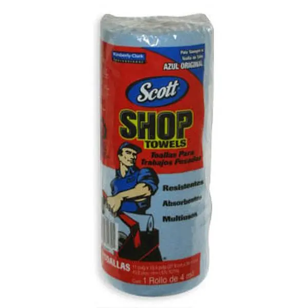 Scott Paper Shop Towels - Blue, Absorbent Thick Cleaning Wipes for Home Care Cleaning Tasks