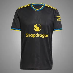 Black Color MUN 3RD 25/26 Soccer Jersey, MUN Black Color 25/26 3RD Edition Short Sleeve Soccer Shirt