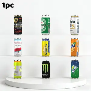 1pc 17oz Classic Drink Can Collection Insulated Tumbler, Insulated Mug with Straw, Insulated Cups, Novelty Prints, Portable Size, Double Wall Vacuum Insulation, Leakproof Lid with Straw, Perfect Gift for Drink Lovers, Retro Fans