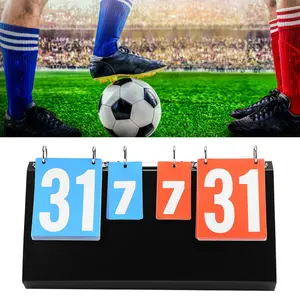4-Digit Tennis Score Counter Digital Flip Scoreboard Suitable for Indoor and Outdoor Baseball Table Tennis Basketball Soccer