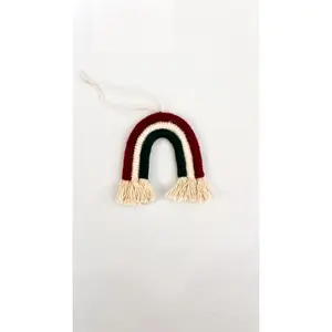 Macrame Rainbow Ornament