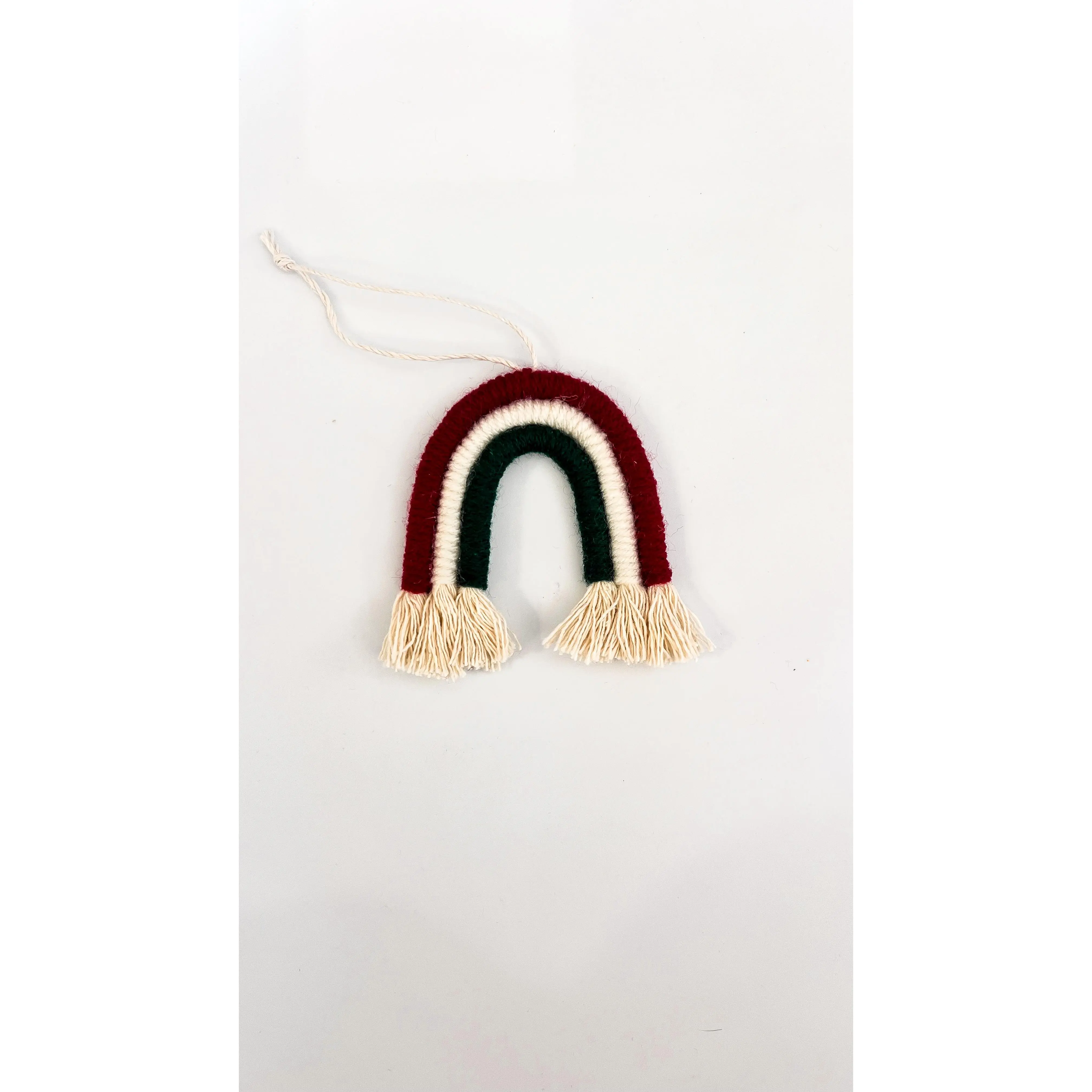Macrame Rainbow Ornament