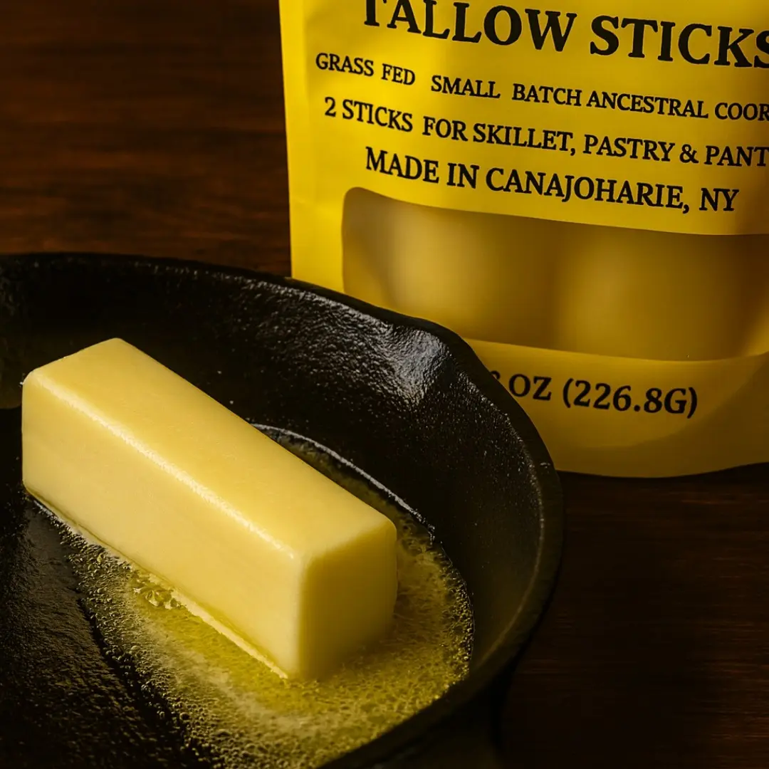 8oz Grass Fed Tallow Sticks
