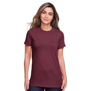 Women's Softstyle CVC T-Shirt, 4.6 oz. 60/40 Ring-Spun Cotton/Polyester Bulk Tee, Assorted Short Sleeve Crewneck Plain Tees, Mixed Color Solid T-shirts