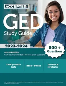 USED-GED Study Guide 2023-2024 All Subjects: GED Test Prep with 800+ Practice Exam Questions by Cox (Paperback)